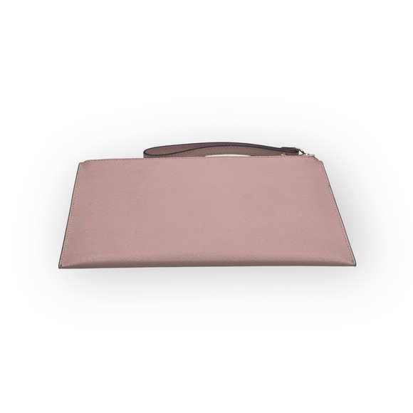 Michael Kors ❤︎︎ Adele Jet Set XL Zip Clutch ❤︎︎ Ballet Pink ❤︎︎ Gold Heart Stud - Picture 6 of 16